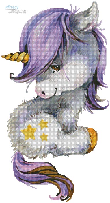 Cute Purple Unicorn